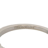 Vera Wang Love 14kt White Gold 1/4ctw Diamond 2mm Stackable Wedding Band Ring