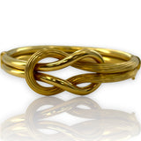 LaLaounis Hercules Knot Hinged Bangle Bracelet In 18K Yellow Gold Made in Greece