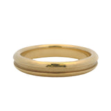 Vintage Tiffany & Co Solid 18kt Yellow Gold Single Grooved Atlas Ring Size 6