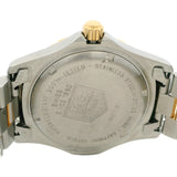 Vintage Tag Heuer Professional WK1121-0 38mm Gold Dial Steel Swiss Quartz Watch