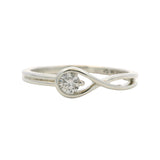 Pandora Infinite Solid 925 Sterling Silver 0.15ct Lab Grown Diamond Solitaire Ring Size 7