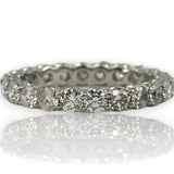 Blue Nile Round Brilliant Natural Diamond 3mm Eternity Band Wedding Stackable Ring Size 6.5 950 Platinum