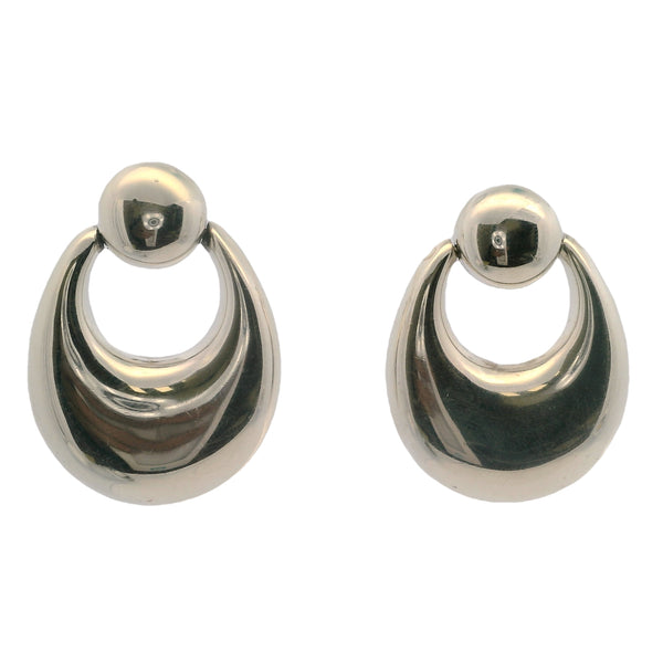 Bayanihan 925 Sterling Silver Doorknocker Dangle Earrings