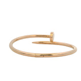 Authentic Cartier 18kt Rose Gold Classic Juste un Clou Nail 6.5" 17cm Bracelet