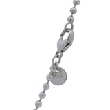 Vintage 2003 Tiffany & Co 925 Sterling Silver Dog Tag Pendant Ball Chain 23" Necklace