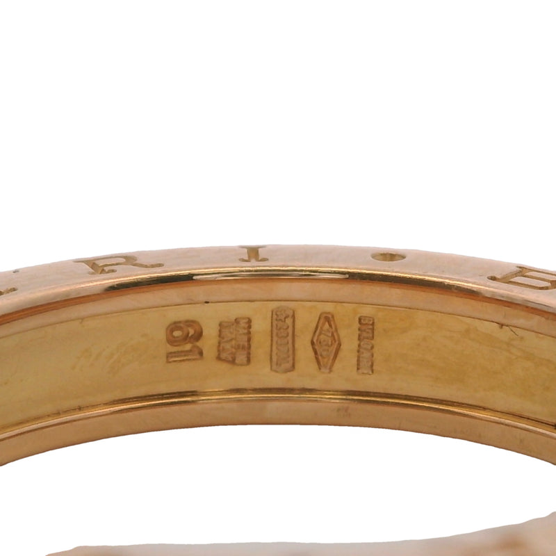 Bulgari Bvlgari Solid 18kt Yellow Gold B.zero1 Ring Size 9.5 61 Made in Italy