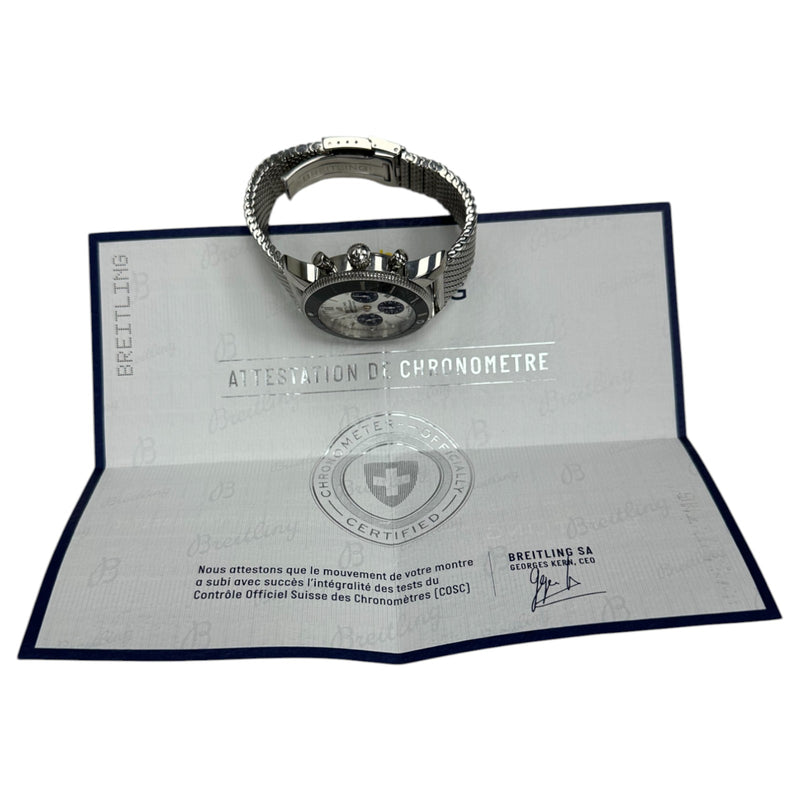 Breitling Superocean Heritage II AB0162 Silver Dial Watch 2018 COA