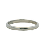Antique 1921 Solid 18kt White Gold Thin 2mm Band Ring Size 6.5