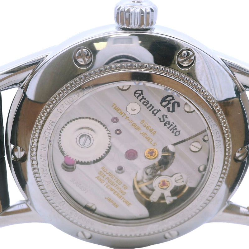 Grand Seiko Elegance SBGW283 37mm Steel Leather Watch B&P