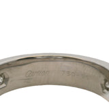Vintage 1998 Cartier 3 Diamond Love Ring in 18kt White Gold Size 7