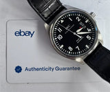 IWC Pilot Watch Mark XVII 41mm Black Dial Stainless Steel & Leather Band Watch
