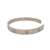 Cartier Solid 18kt White Gold LOVE Screw Cuff 7.5" Bracelet
