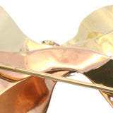 Vintage 1930s Eckfeldt & Ackley Tri-Tone 14kt Gold Diamond Lab Ruby Bow Brooch