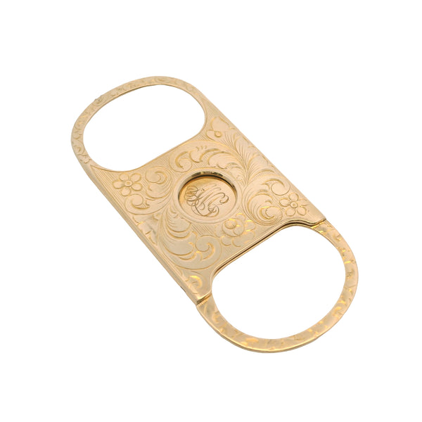 1902 Victorian Reinhold Steinecke Antique Solid 14kt Yellow Gold Floral Cigar Cutter ""ANC"