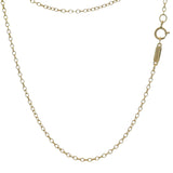 Retired Tiffany & Co Solid 18kt Yellow Gold Fluted Column Barrel Pendant Necklace 16"