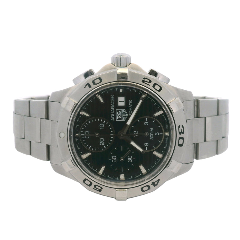 Tag Heuer Aquaracer 42mm Chronograph Black Dial Steel Watch