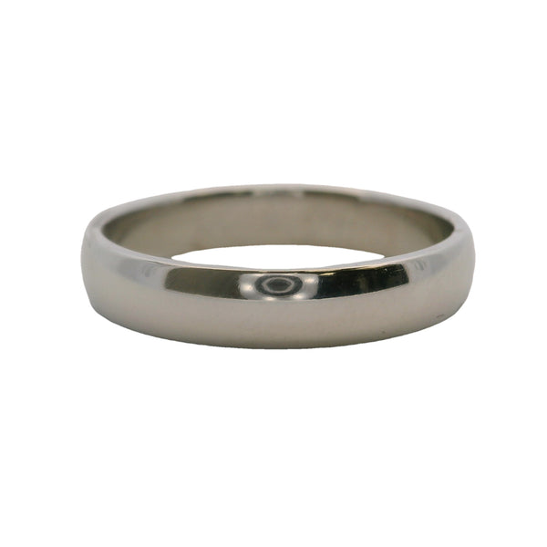Blue Nile Solid Platinum 4mm Classic Wedding Ring Size 9.5