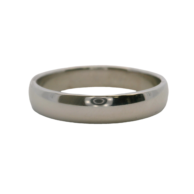 Blue Nile Solid Platinum 4mm Classic Wedding Ring Size 9.5