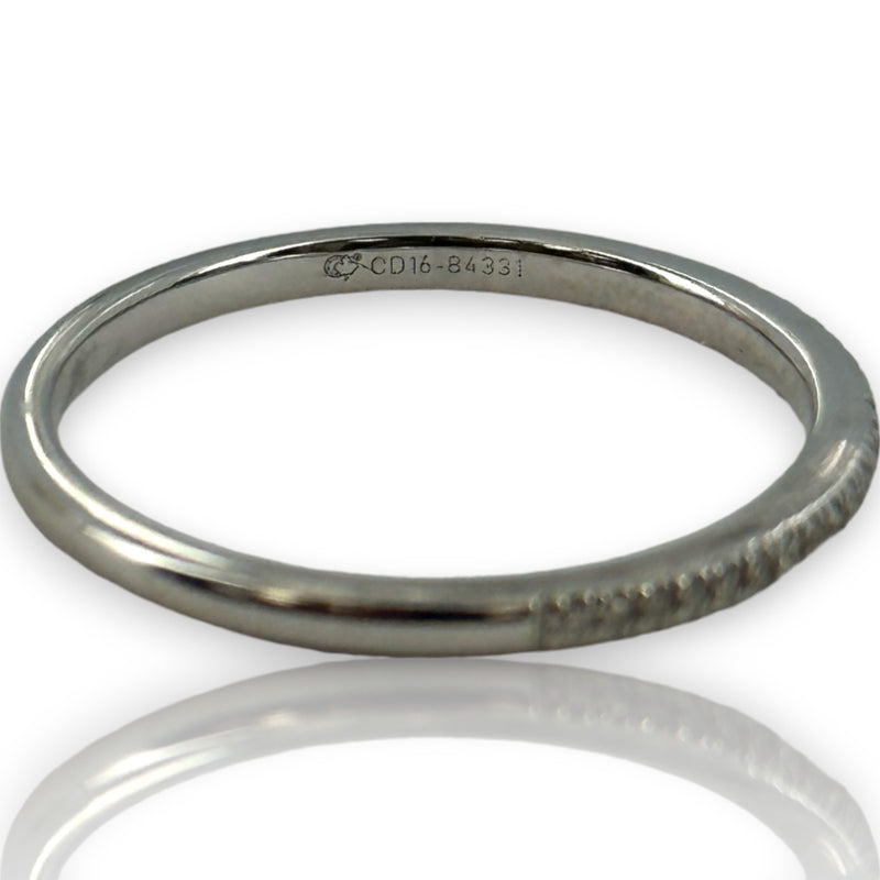 Harriet Kelsall 14kt White Gold and Diamond Thin Half Eternity Ring Wedding Band