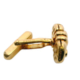 Bulgari Bvlgari Solid 18kt Yellow Gold Doppio Cuore Knot 19g Cufflinks Made in Italy