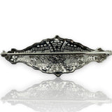 1920s Art Deco Filigree 0.01ct Diamond Accent 14k ESEMCO Brooch