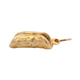 Vintage Solid 14kt Yellow Gold Cannoli Dessert Dangle Charm