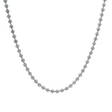 Tiffany & Co 925 Sterling Silver Beaded Ball 34" Chain Necklace