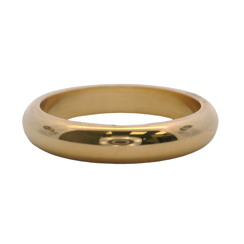 Cartier Solid 18kt Yellow Gold Classic 1895 D-Shape 4mm Wedding Band Size 9