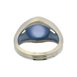 Vintage Solid Platinum 11.7ct Lavender Star Sapphire and Diamond Statement Ring Size 7