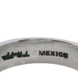 925 Sterling Silver 6.3mm Double Edge Band Ring Made In Mexico