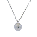 Tiffany & Co HardWear Collection 925 Sterling Silver 12.75mm Ball Pendant on Adjustable 18-20" Chain