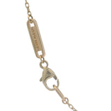 Pandora Solid 14kt Yellow Gold Lab Grown Diamond Horseshoe Pendant on 17.5" Chain