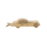 Vintage Solid 14kt Yellow Gold 1940s Jaguar Car Vehicle Large 9.7g Necklace Pendant