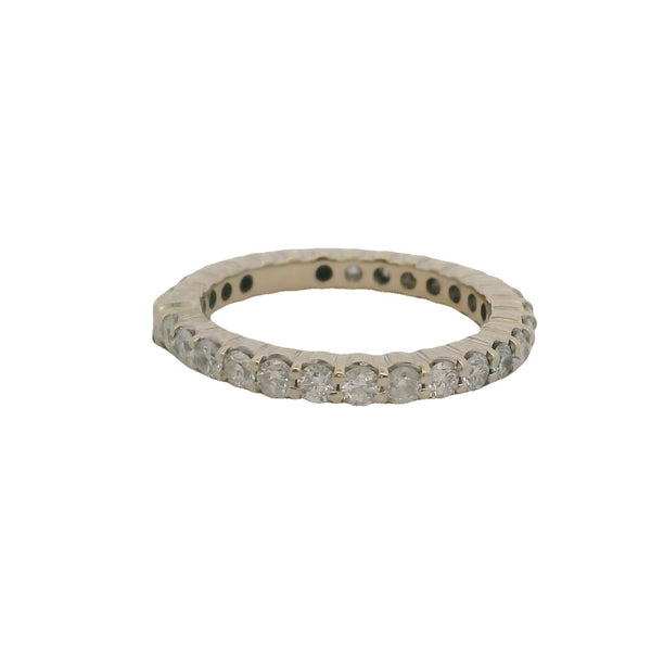 14kt White Gold and 1.12ctw Diamond 2.5mm Eternity Band Ring Size 5.25