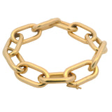 Gabriela Hearst Large Link Paperclip Chain 8" Bracelet In Solid 18kt Yellow Gold