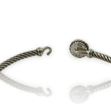 David Yurman DY 925 Sterling Silver Chatelaine® Bracelet with Turquoise Size L 7"