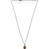 Zales Magnificence Collection 10kt Rose Gold Diamond Pendant with Sapphire Lens Magnifier on 16-18" Adjustable Chain
