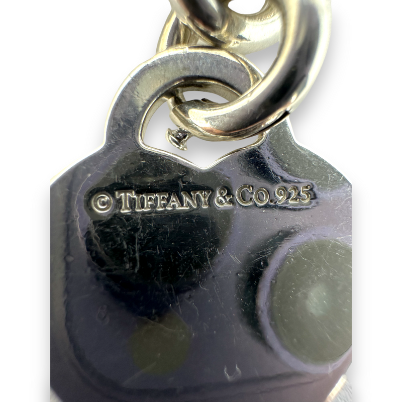 Tiffany & Co Return to Heart Charm Pendant 925 Sterling Silver Bracelet
