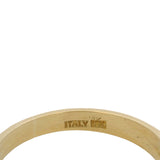 Italian Solid 18kt Yellow Gold Ruby Hald-Eternity Stackable Band Ring Size 5.75