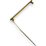 Frank Krementz Antique 1920-30s 14kt Yellow Gold and Seed Pearl 2" Bar Pin