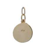 Small Vintage 14kt Yellow Gold and White Enamel Openable Birthday Cake and Candle Charm
