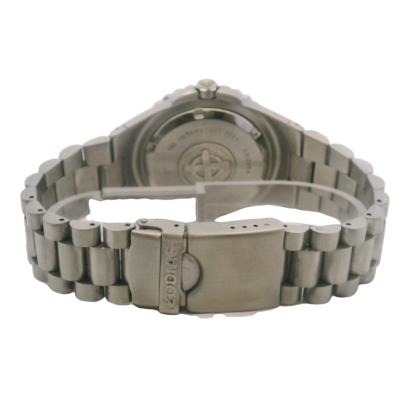 Zodiac Sea Ghost Z02404 Orange Bezel 38.5mm Grey Dial Steel Watch