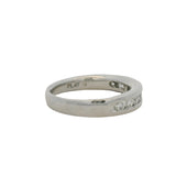 Diana Solid Platinum and 0.54ctw Diamond Half-Eternity Wedding Stackable Band Size 6