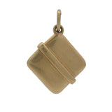 Vintage Solid 14kt Yellow Gold Cigarette Case Dangle Charm