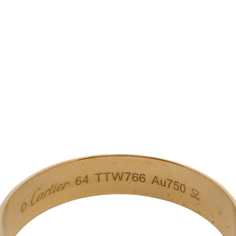 Cartier 1895 Solid 18kt Yellow Gold Classic D-Shape 5mm Ring Band