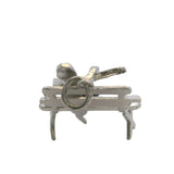 Vintage 925 Sterling Silver and Colored Enamel Guitar Player Musician Charm