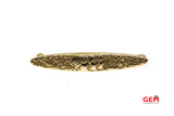 Art Nouveau Solid 14k 585 Yellow Gold Lapel Pin Brooch Siren Flower Motif Antique