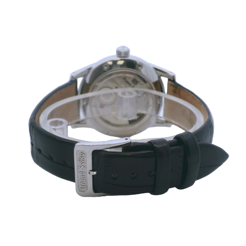 Grand Seiko Elegance SBGW283 37mm Steel Leather Watch B&P
