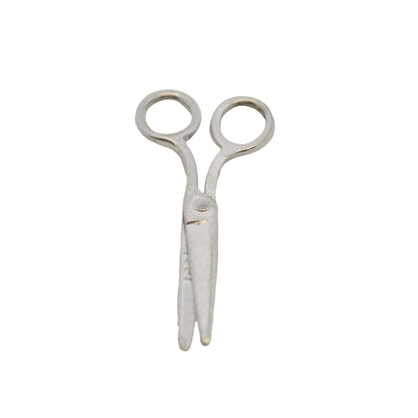 925 Sterling Silver Miniature Scissors Sewing Tools Movable 25mm Charm Pendant