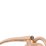 LeVian Solid 14kt Rose Gold and Diamond Ribbon Dangle Leverback Earrings